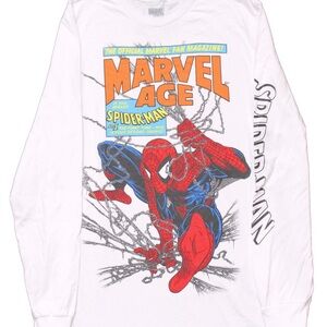 Spider-Man Long Sleeve Mens T-Shirt - Marvel Age  Magazine Cover XL